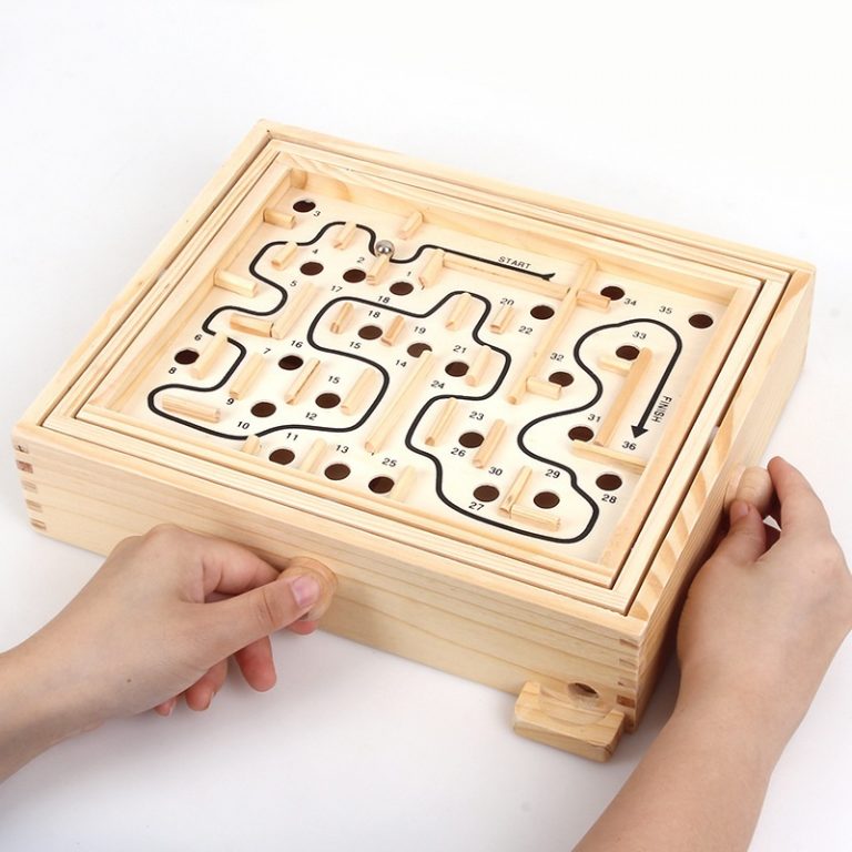 Jeu De Labyrinthe En Bois Jouet Montessori NIDOSSORI