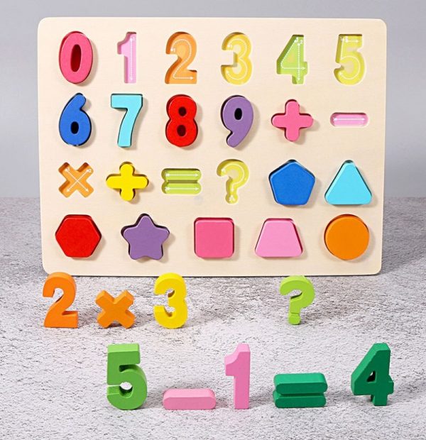 Alphabets en Bois Multicolores