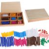 Boite de Perles et Barrettes Montessori (pour le Jeu du Serpent)