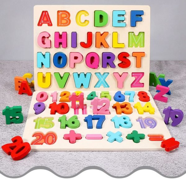 Alphabets en Bois Multicolores