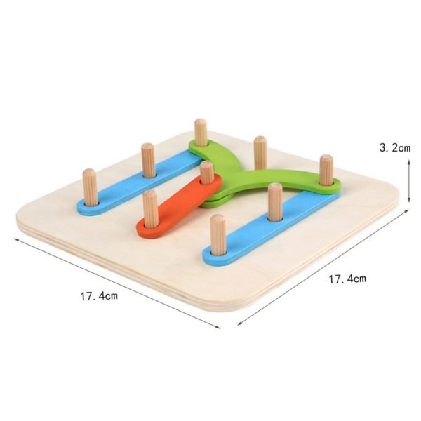 Puzzle de Blocs d'Empilement en Bois