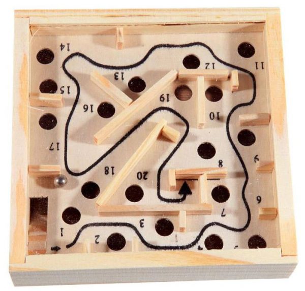 puzzle labyrinthe en bois