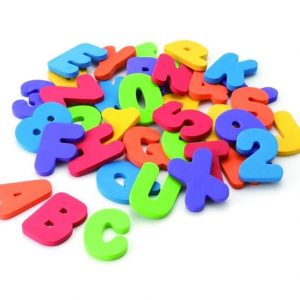 Lettres et Chiffres Multicolores (36 pièces)