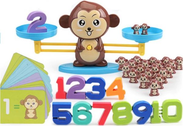 singe balance apprendre à compter