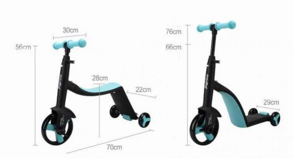 Scooter multifonctions pour enfants