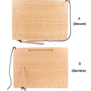 Plateau de Traçage des Chiffres et des Lettres