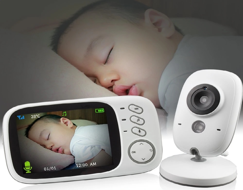 Babyphone Caméra Moniteur Digital Babyphone sans fil Musique pour  s'endormir Vidéo sans fil