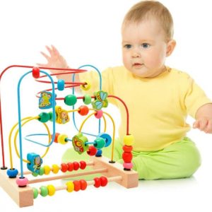 Boulier-Jeu de Labyrinthe à Perles en Bois