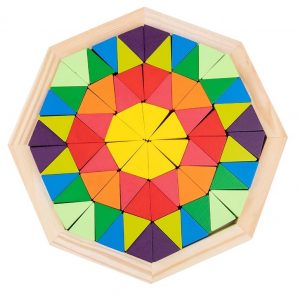 puzzle mosaique mandala-arc-en-ciel