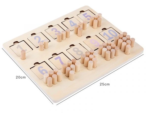 Tablette de Comptage Numérique en Bois