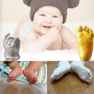 Kit de moulage 3D pour empreintes de mains et pieds de bébé