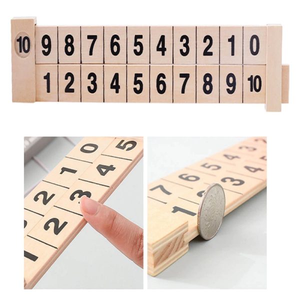 Règle à calcul Montessori en Bois (addition et soustraction)