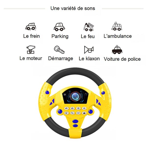 Jouet de volant de Simulation électrique avec son léger bébé