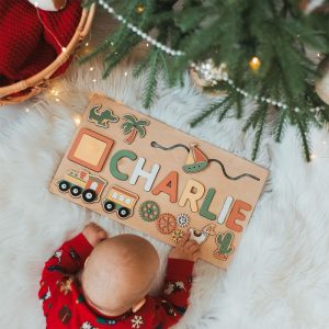Puzzle Personnalisé en Bois avec Prénom pour Enfant
