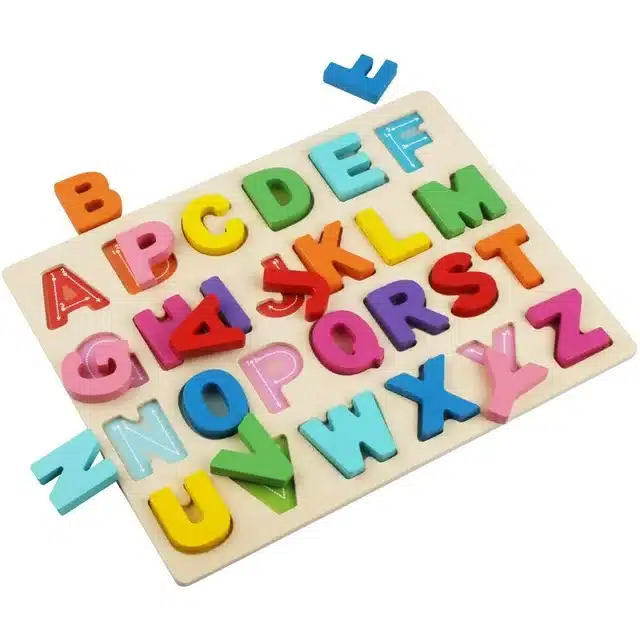 Puzzle Alphabets et Chiffres en Bois Montessori jouet éducatif
